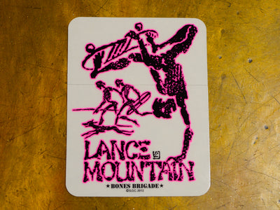Powell Peralta - Lance Mountain Future Primitive Sticker - Pink