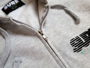 Banner Racing Zip Hood Fleece - Grey / Black