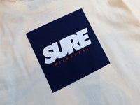 Banner Square Heavy Weight Hood - Ecru / Navy / White