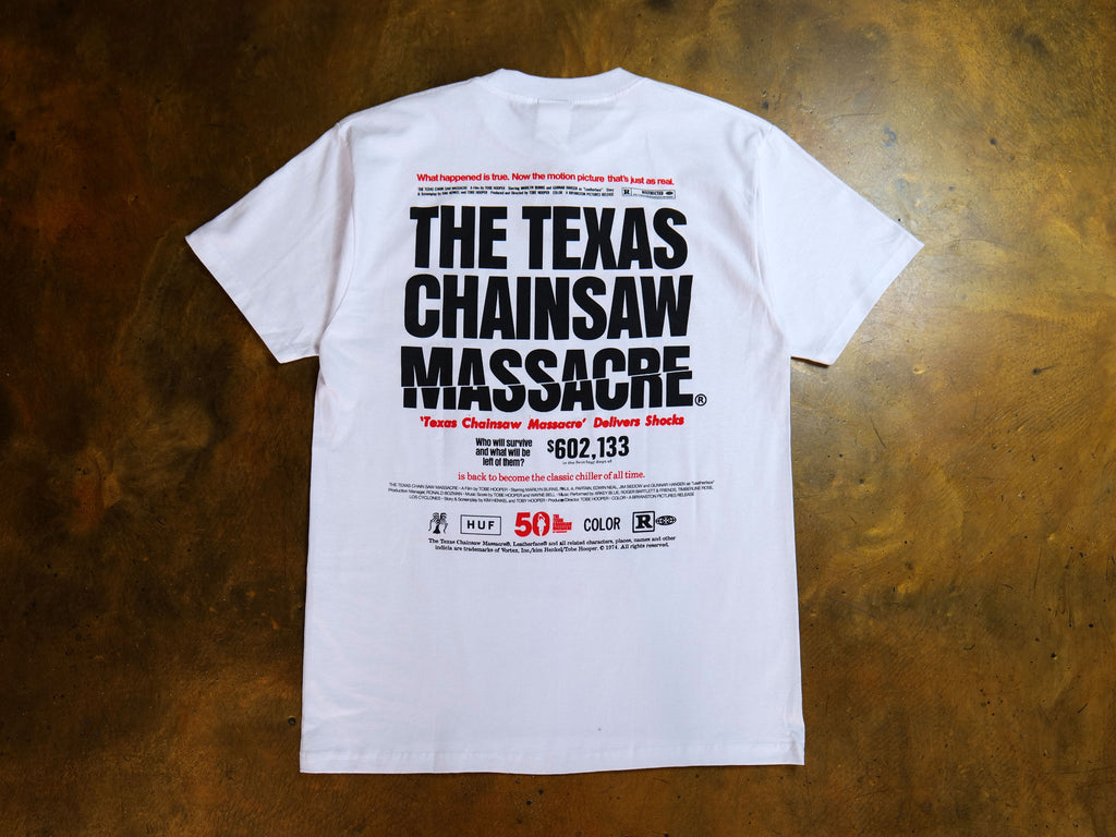 The Texas Chainsaw Massacre Box Office T-Shirt - White