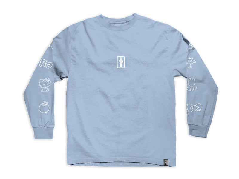 Hello Kitty x Girl Long Sleeve T-Shirt - Powder Blue