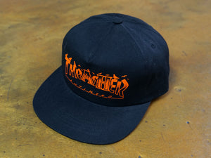 Thrasher x Antihero Pigeon Mag Snapback Cap - Black