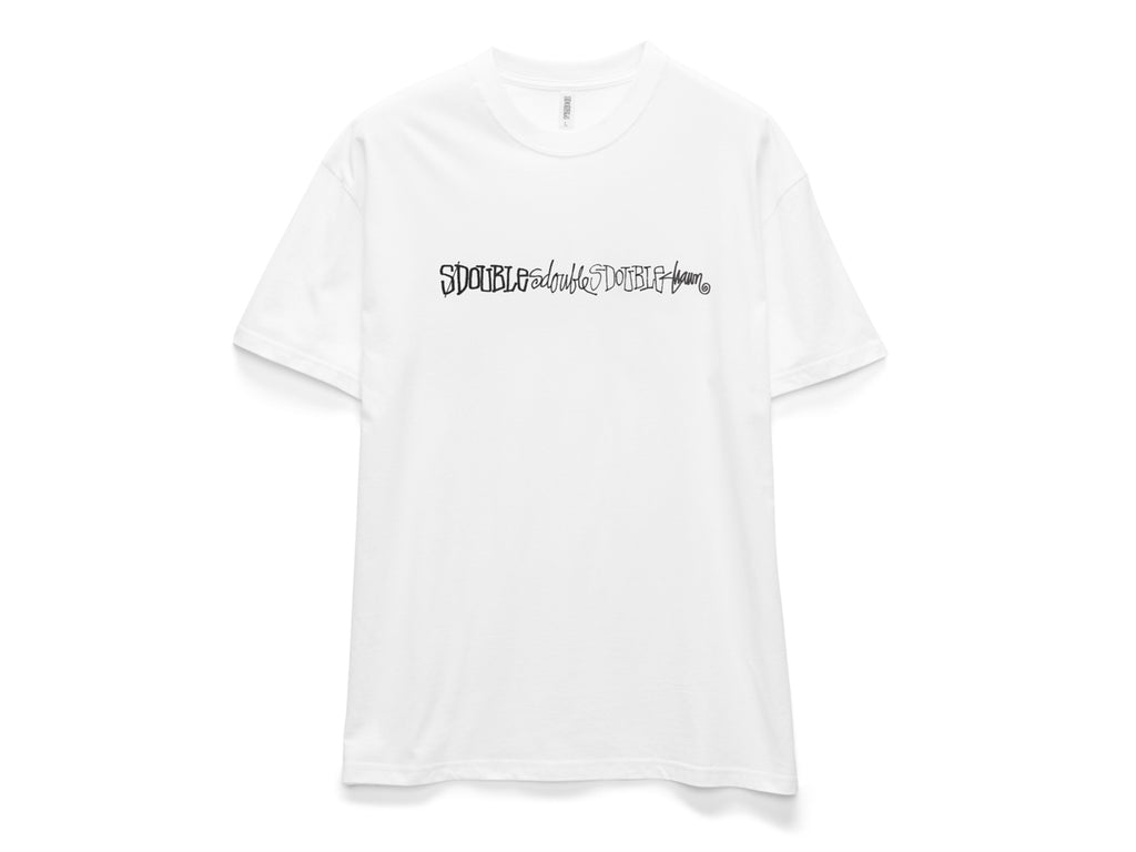 Script Stack T-Shirt - White