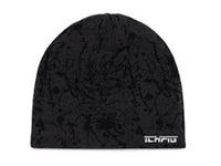 Splatter Reversible Skull Beanie - Black / Umber