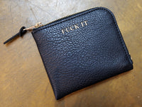 Fuck It Zip Wallet - Black