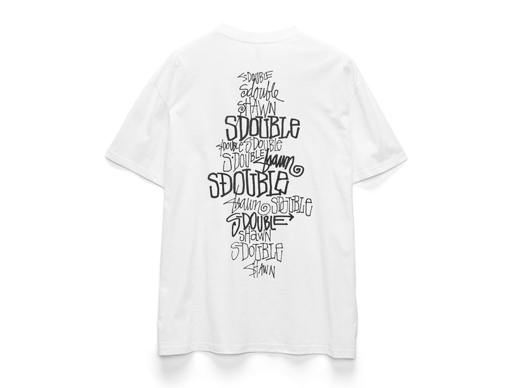 Script Stack T-Shirt - White