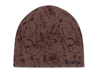 Splatter Reversible Skull Beanie - Black / Umber