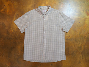 Stock Check Classic Short Sleeve Shirt - Artichoke