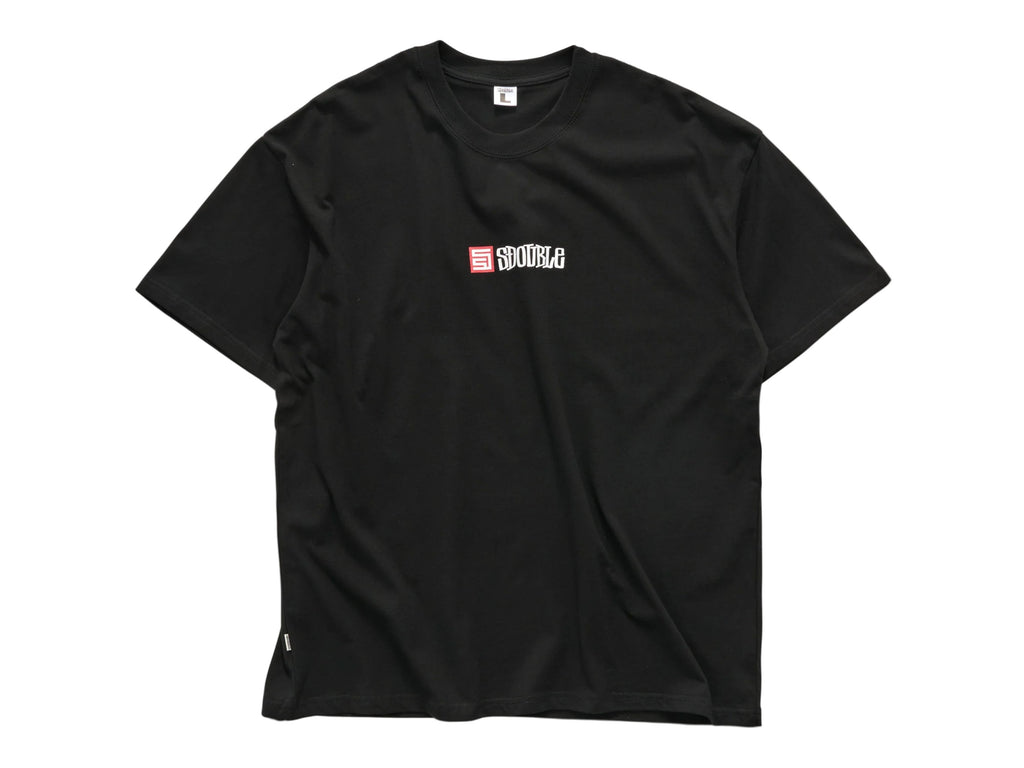 S Cube Mid Block T-Shirt - Black