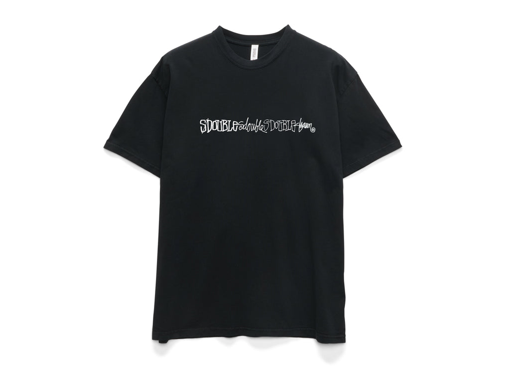 Script Stack T-Shirt - Washed Black