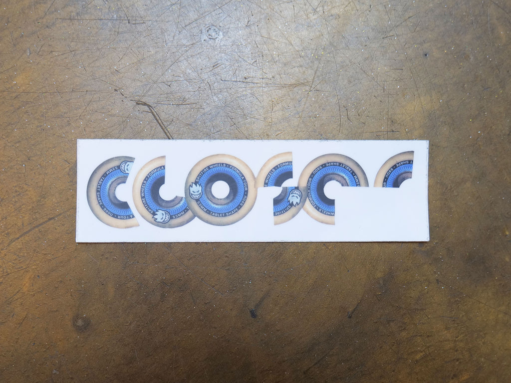 Closer Wheel Sticker - White