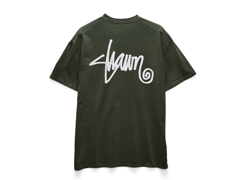 Shawn Script T-Shirt - Washed Forest