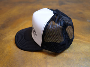 Thrasher x Antihero Mag Banner Trucker Cap - Black / White