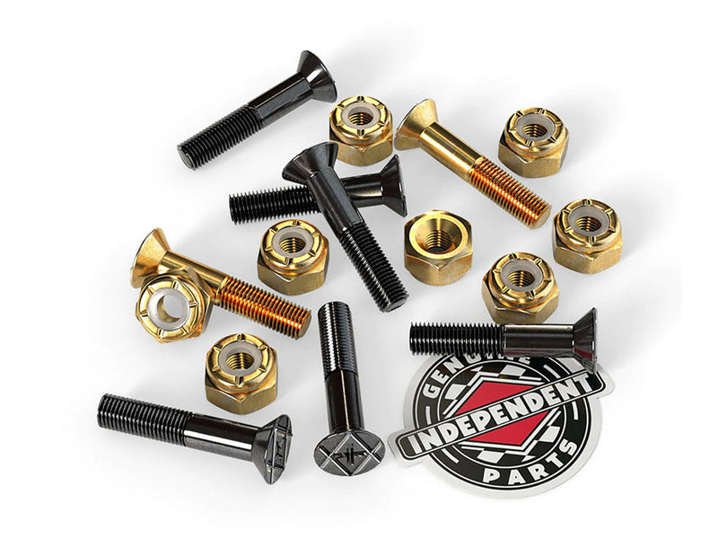 Phillips Bolts Black / Gold - 7/8 inch