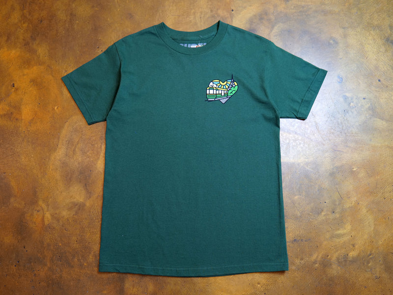 Heartbeat T-Shirt - Forest Green