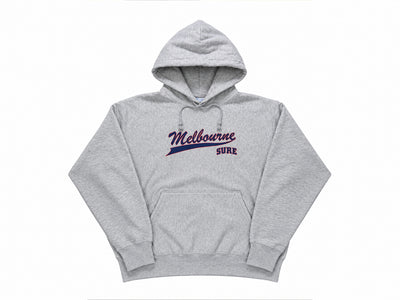 Sure - Champion Reverse Weave City Hooded Fleece - Silver Grey / Navy