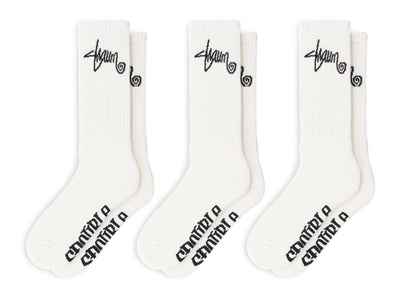 Standard Shawn Sock 3pk - White