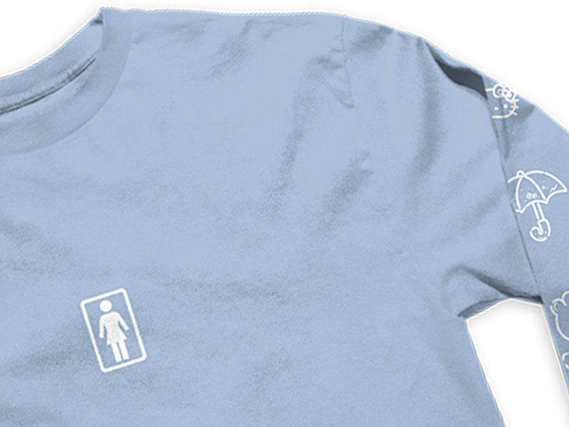 Hello Kitty x Girl Long Sleeve T-Shirt - Powder Blue