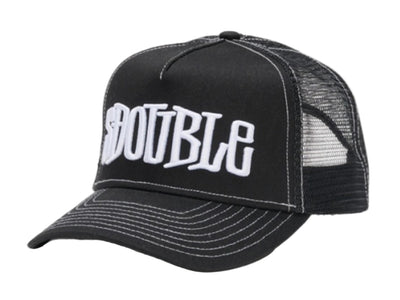 S-Double - Mid-Block Curved Peak Trucker - Black