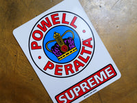 Powell Peralta Supreme Sticker - 6"