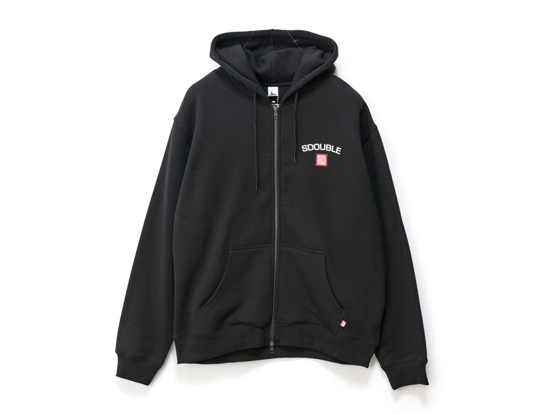Cities Zip Thru Hooded Fleece - Black