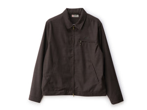 Gaberdine Zip Jacket - Brown