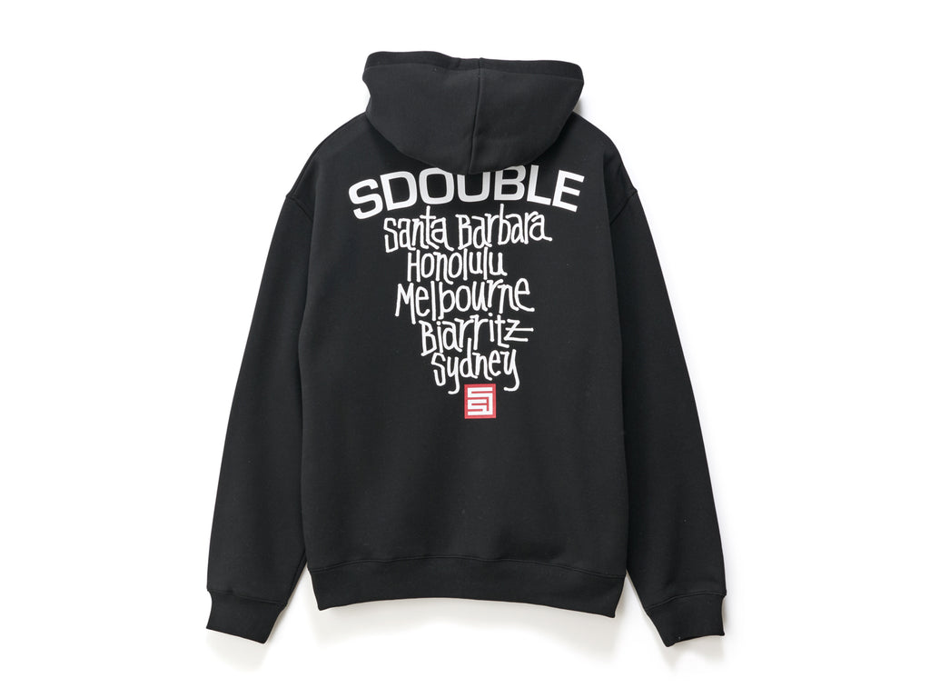 Cities Zip Thru Hooded Fleece - Black