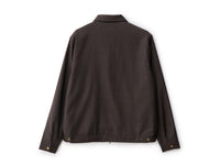 Gaberdine Zip Jacket - Brown