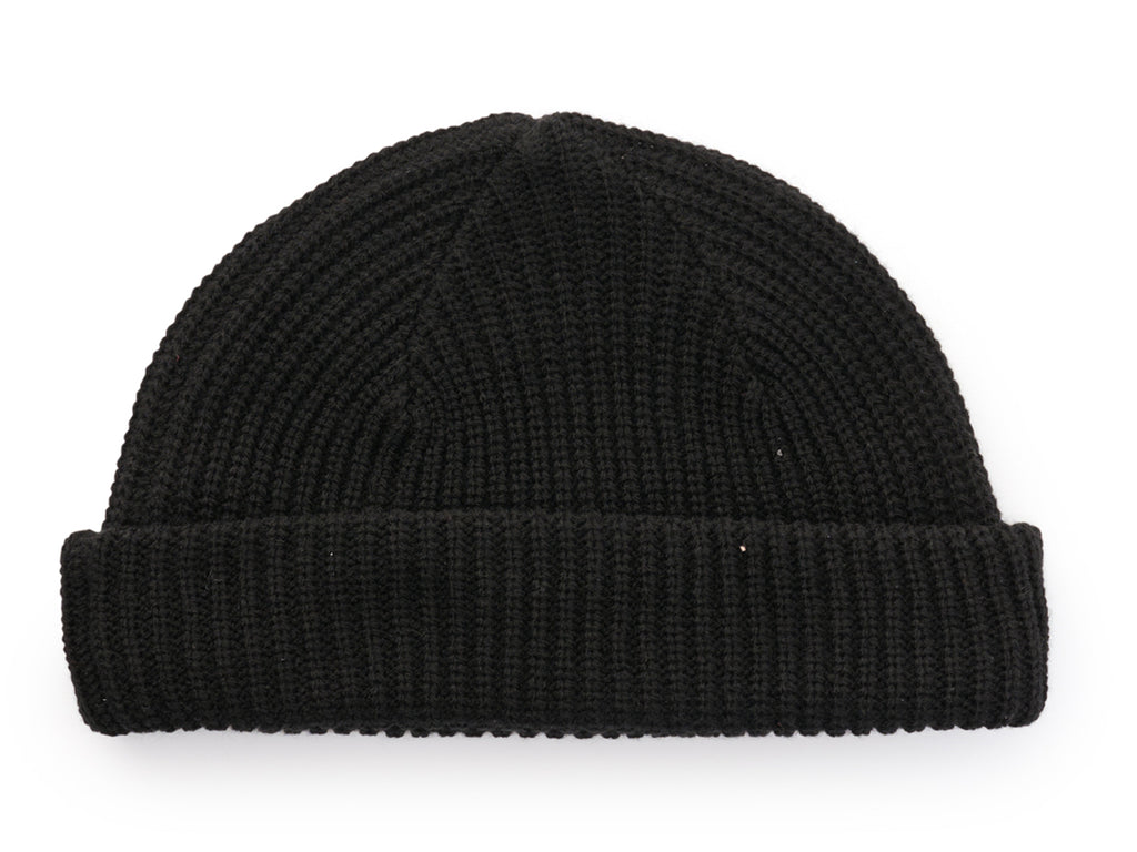 Red Cube Low Beanie - Black