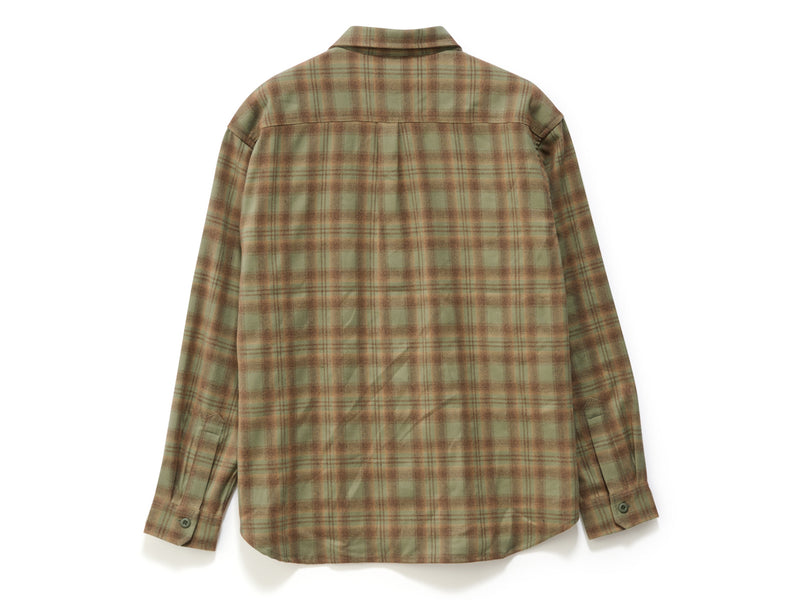 Plaid Long Sleeve Overshirt - Sage