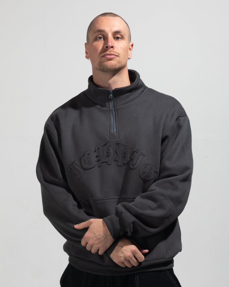 Landmark 1/4 Zip - Vintage Black