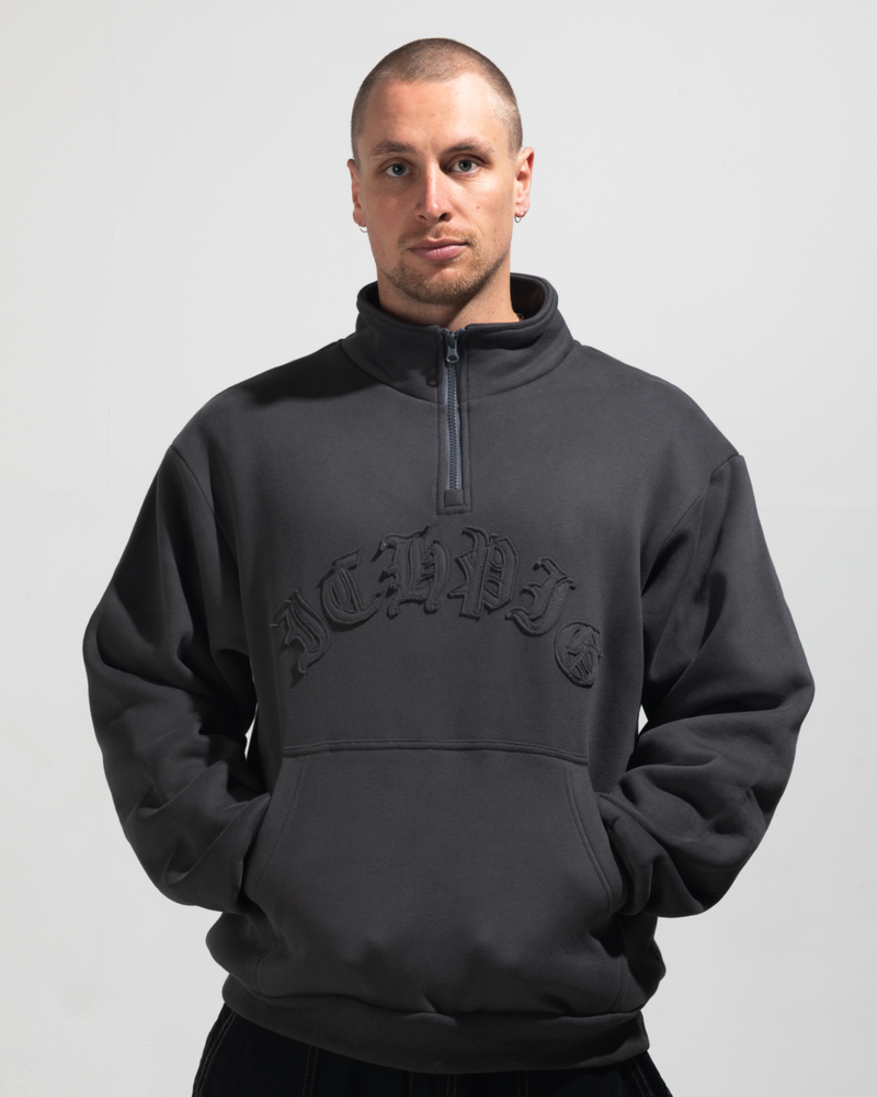 Landmark 1/4 Zip - Vintage Black