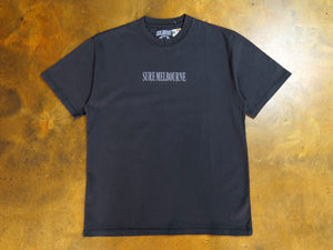 Little Lonsdale St. Heavyweight T-Shirt - Faded Black / Grey