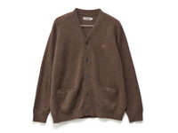 Knit Script Cardigan - Chocolate