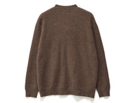 Knit Script Cardigan - Chocolate