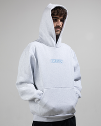 Strike Cordless Hood - White Marle / Sky