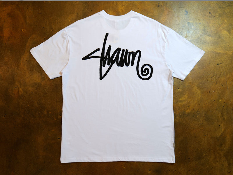 Shawn Script T-Shirt - White