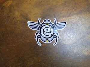 Bettle Bum G Sticker - Grey