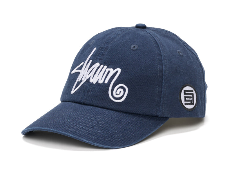 Shawn Script Strapback Cap - Navy