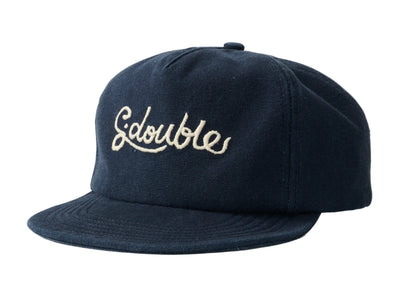 S-Double - Scribble Fold Up 6 Panel Cap - Navy