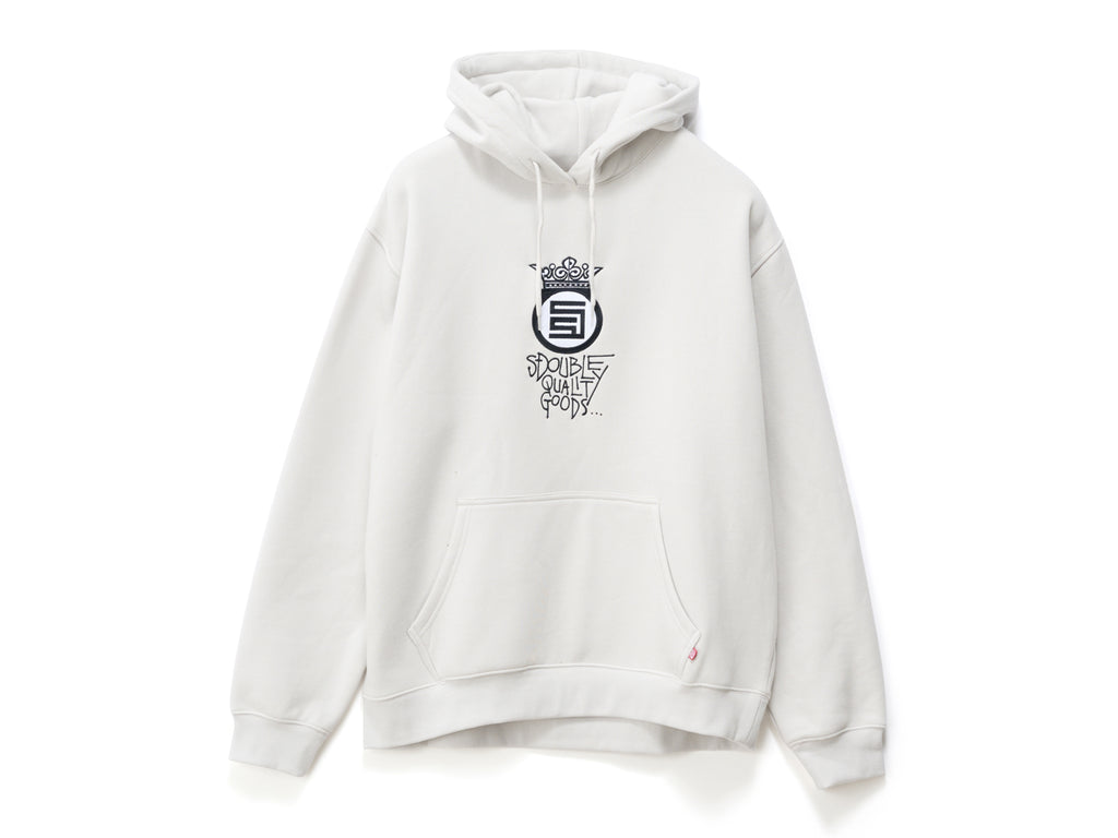 Crown Dot Hooded Fleece - Silver