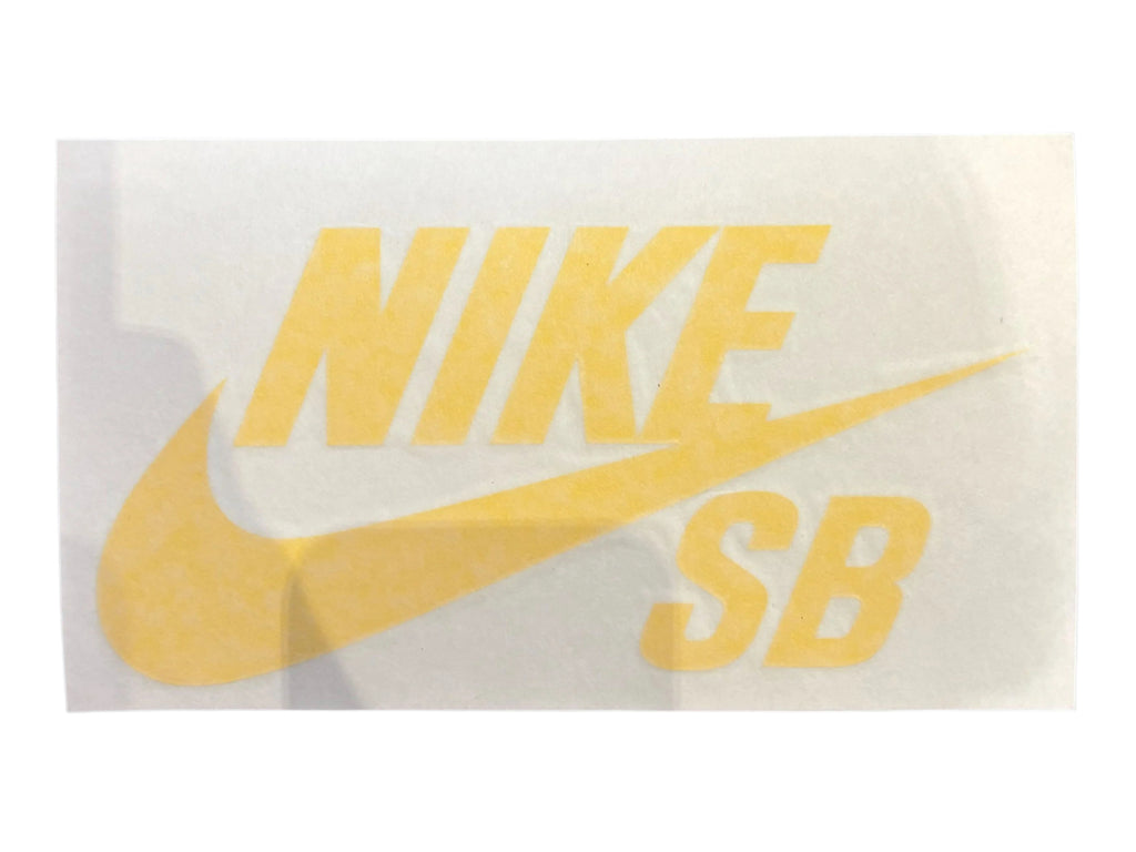 Vintage Nike SB Decal Large Sticker - Yellow