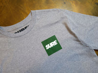 Banner Square T-Shirt - Grey / Forrest / White