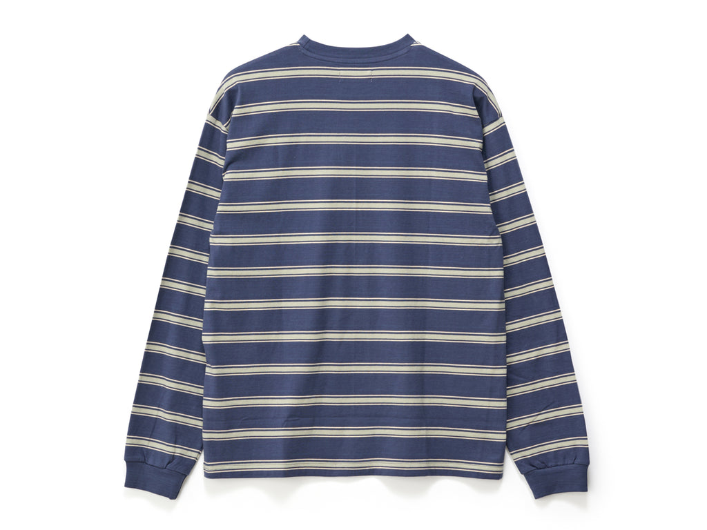 Big Stripe Long Sleeve T-Shirt - Navy