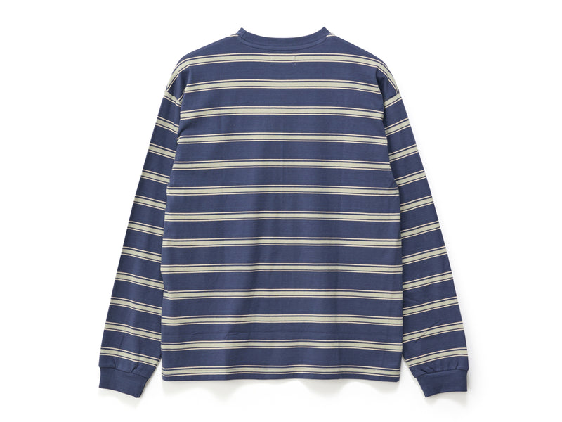 Big Stripe Long Sleeve T-Shirt - Navy