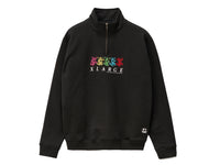 Funky 1/4 Zip Crew Fleece - Black