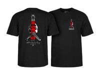 Bruce Lee Skull & Nunchucks T-Shirt - Black