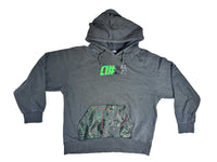 Vintage Night Ops Hooded Fleece- Charcoal