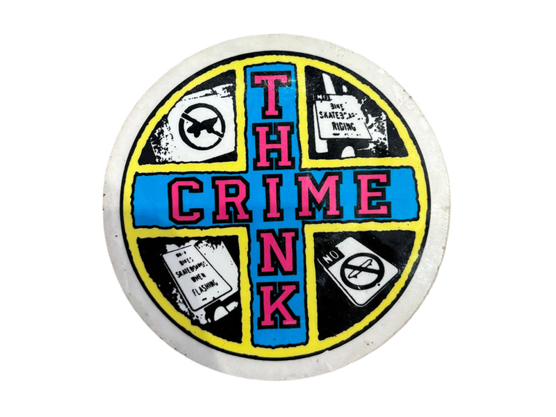 Think Crime Sticker
