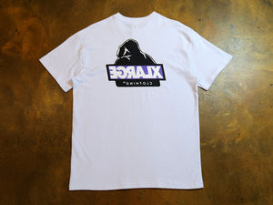 Slanted T-Shirt - White / Purple